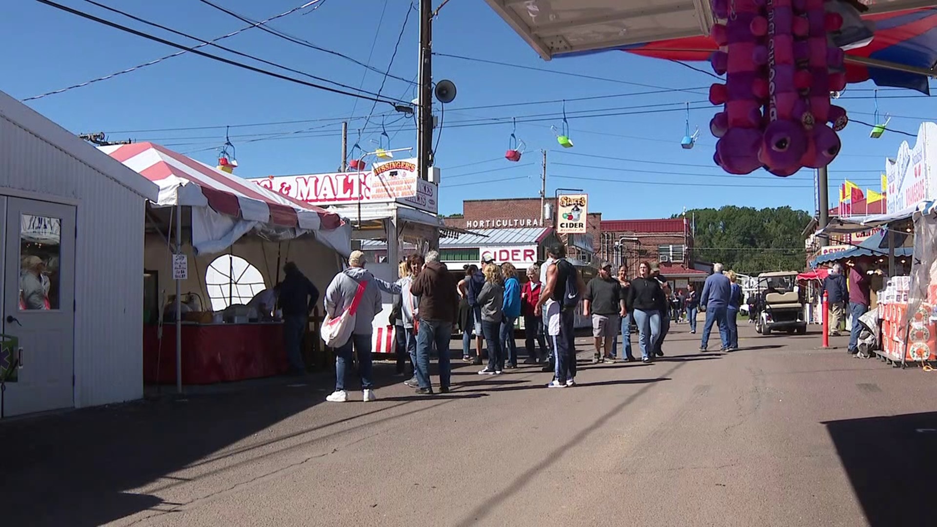 It was a beautiful day for the vendors to start gearing up before the fair officially kicks off Saturday.