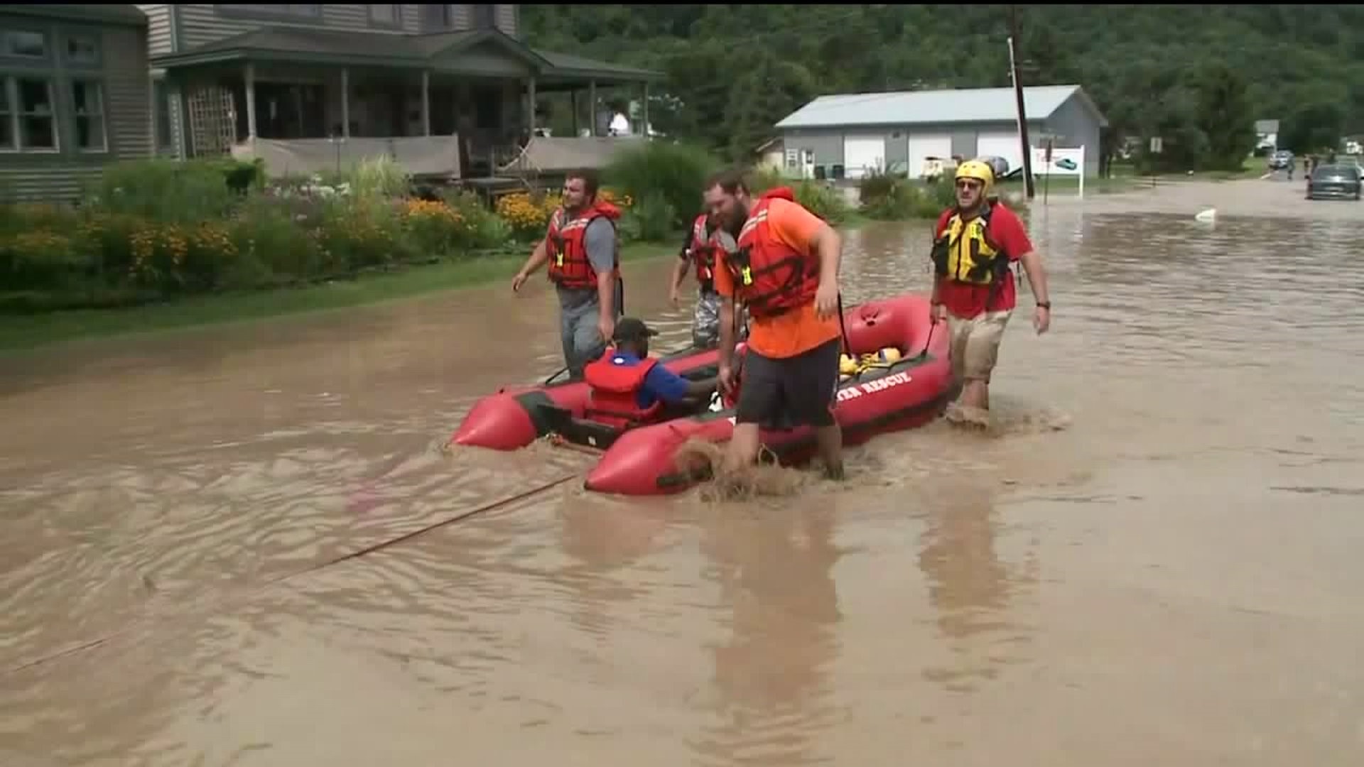 Crews Conduct Water Rescues in Susquehanna County