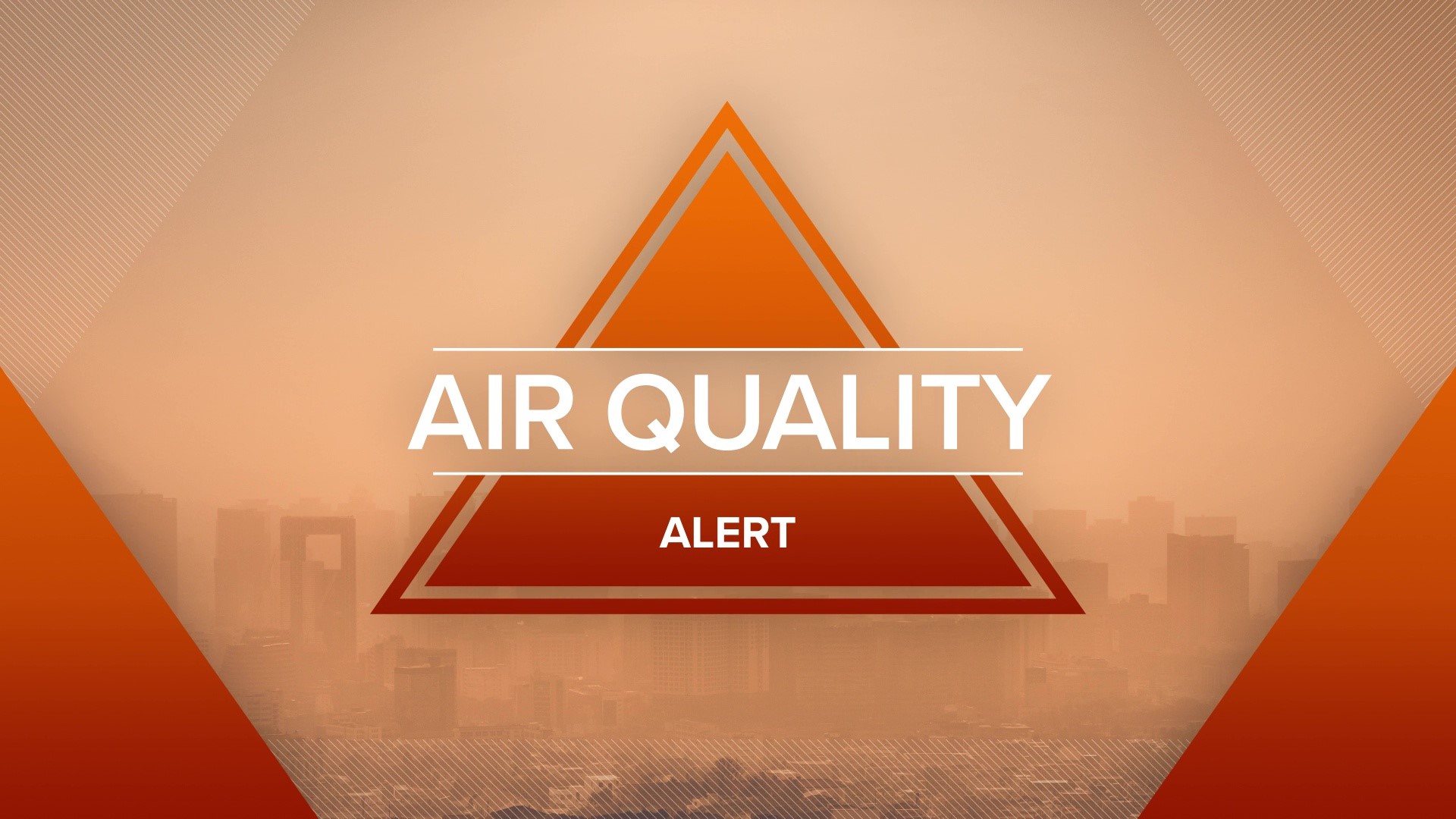The air may be unhealthy for sensitive groups, such as those with breathing problems, the very old, or the very young.