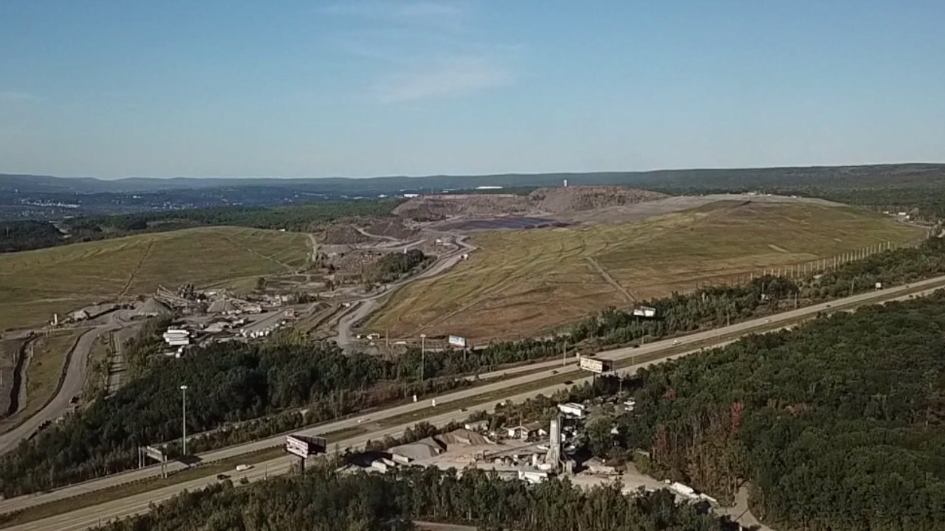 Complaints of strong odors in the area prompted the DEP to stop the addition of garbage to previously capped areas of the dump.