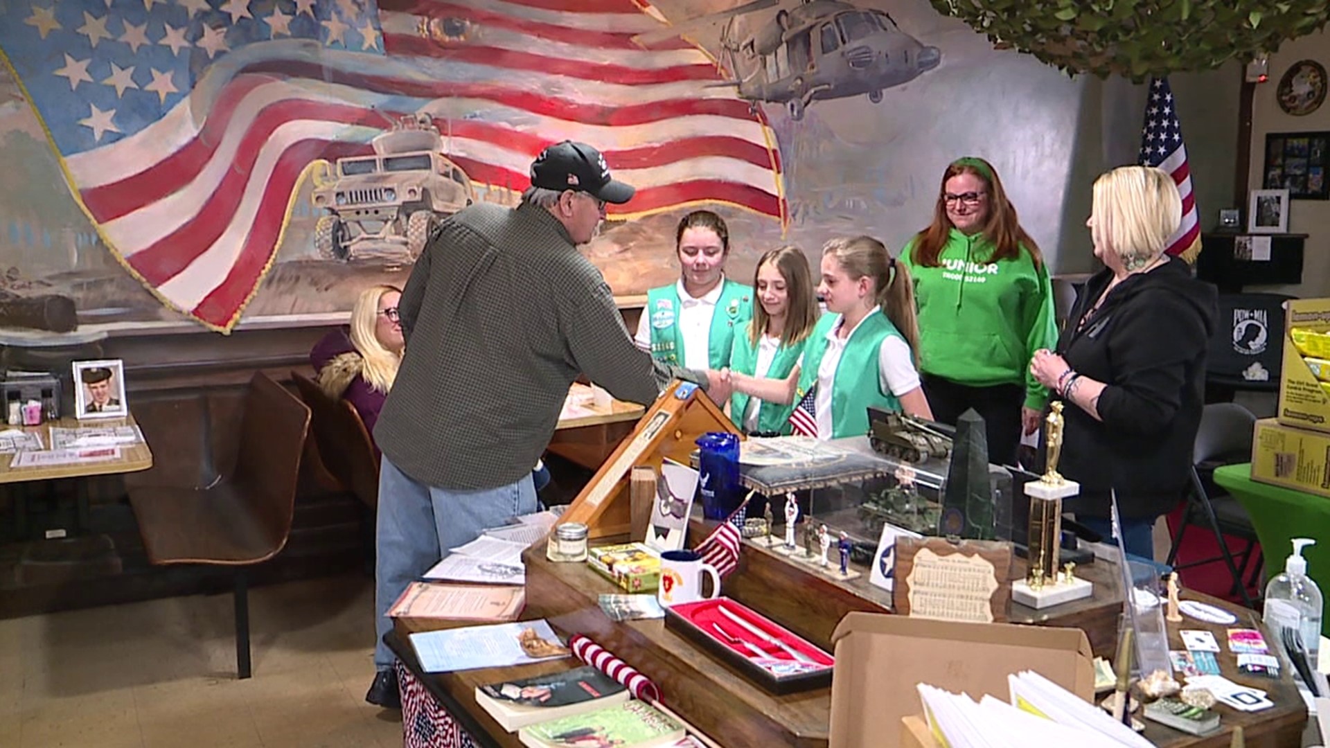 Girl Scouts came together in Covington Township on Saturday to help pass on the gift of sweets.
