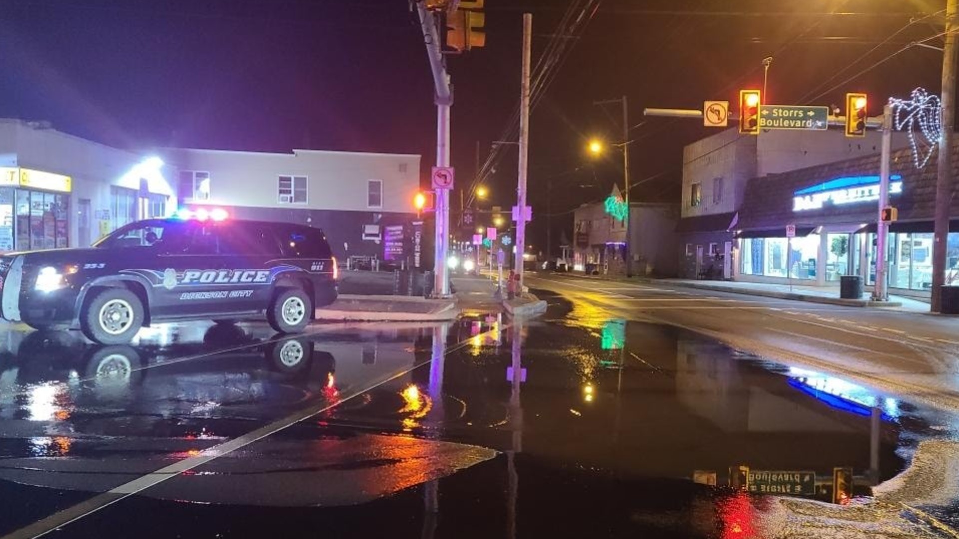 The water main break happened around 9 p.m. Monday night.