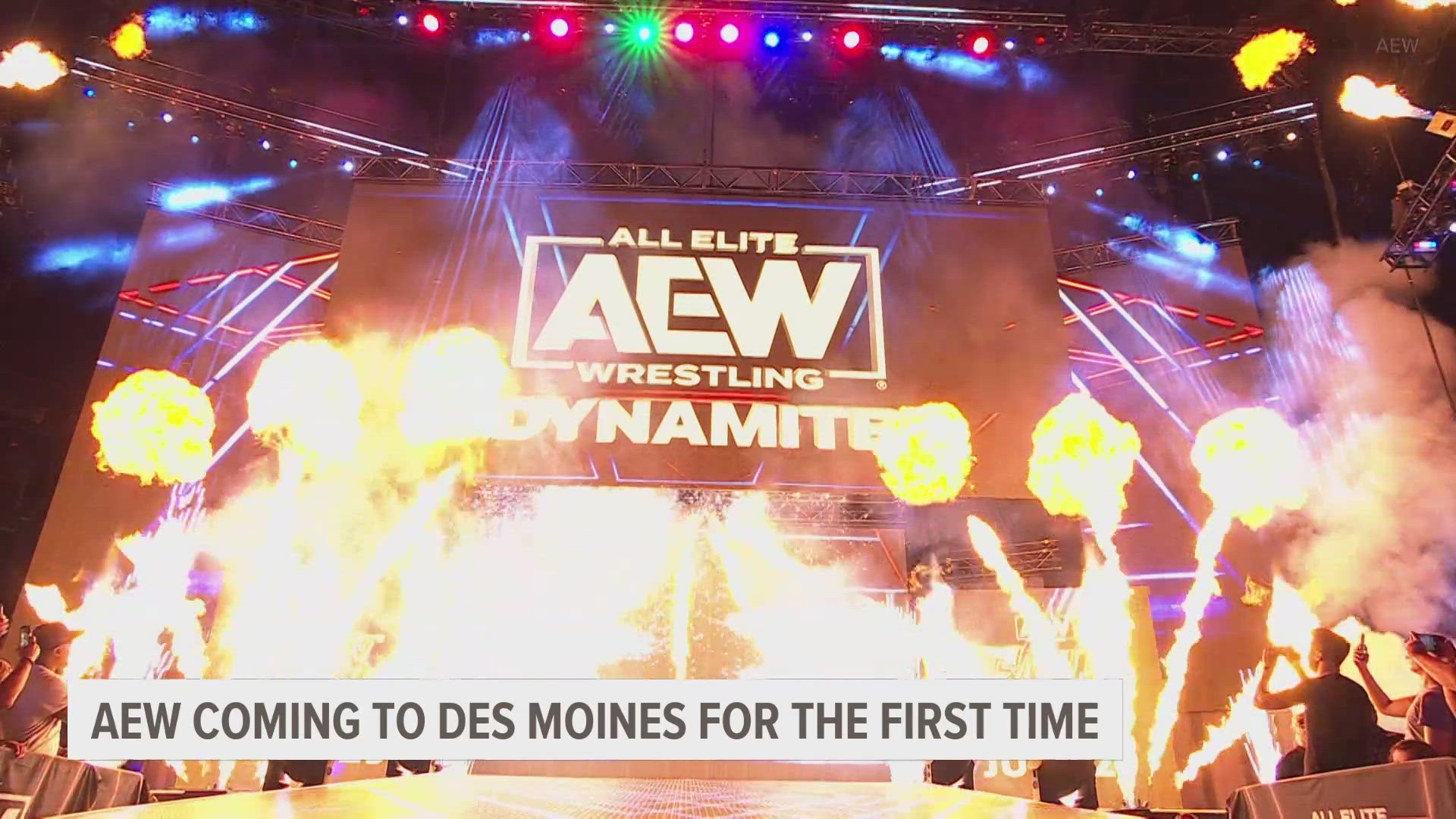Some of the best professional wrestlers in the world will be making their
way to Des Moines tomorrow for AEW Dynamite.
