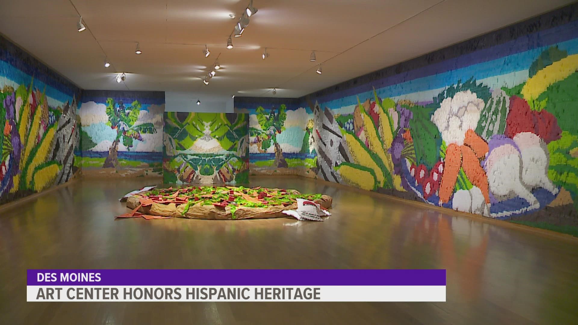 The featured exhibition titled "Central American" is on display through Jan. 23, 2022.