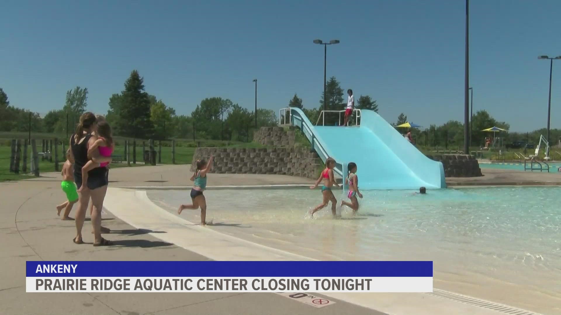 Sunday was the last day of the swim season at the for most Des Moines pools and the Prairie Ridge Aquatic Center in Ankeny.