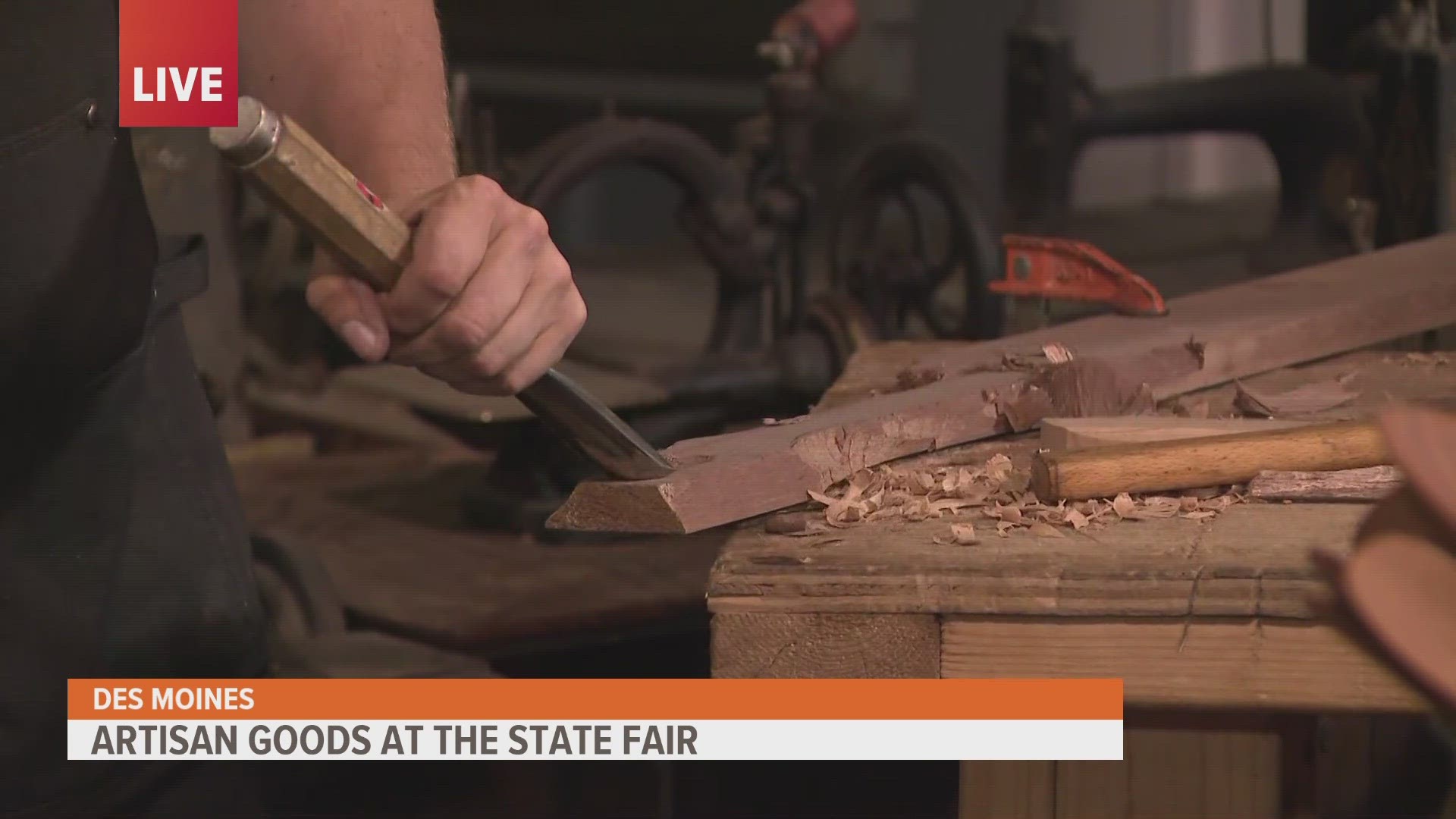 Tim McGuire of Wild Cherry Spoon Company takes fallen lumber and transforms it into various kitchenware items. Find McGuire and his business in Pioneer Hall.