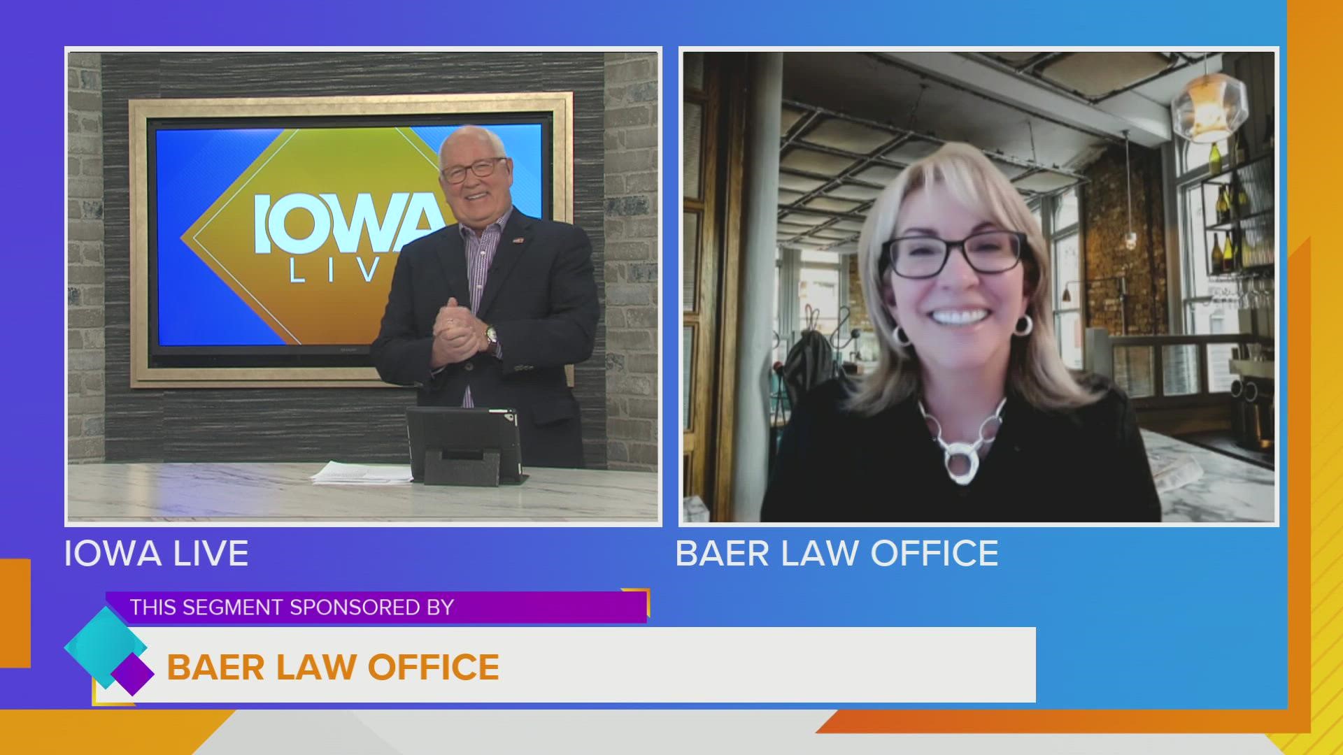Kim Baer of Baer Law Office talks with guest host Terry Rich about the steps law firms take when you hire them for a car accident claim. | PAID CONTENT