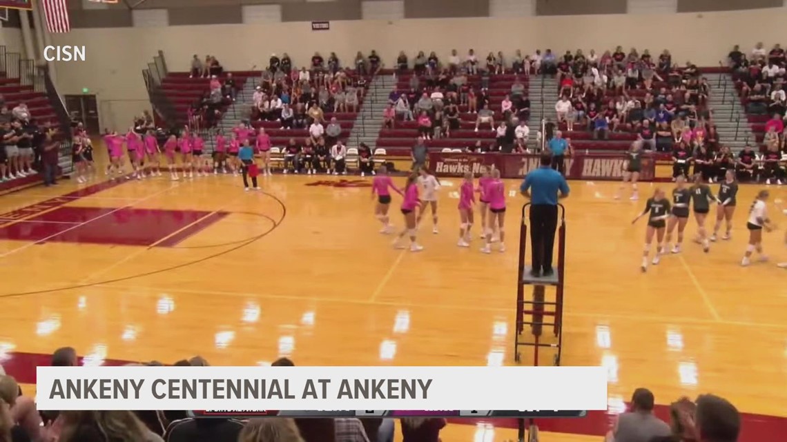 Ankeny volleyball defeats Ankeny Centennial, 3 sets to 1