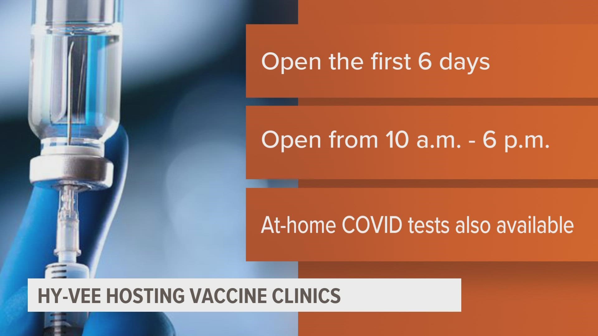 Hy-Vee will offer COVID-19, shingles and pneumonia vaccines for the first six days of the fair.