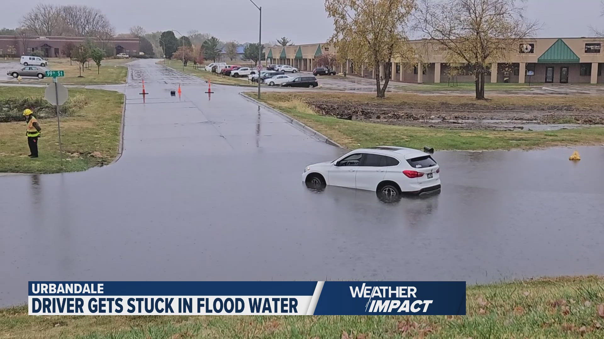 The storms brought heavy rain and lead to flooding.