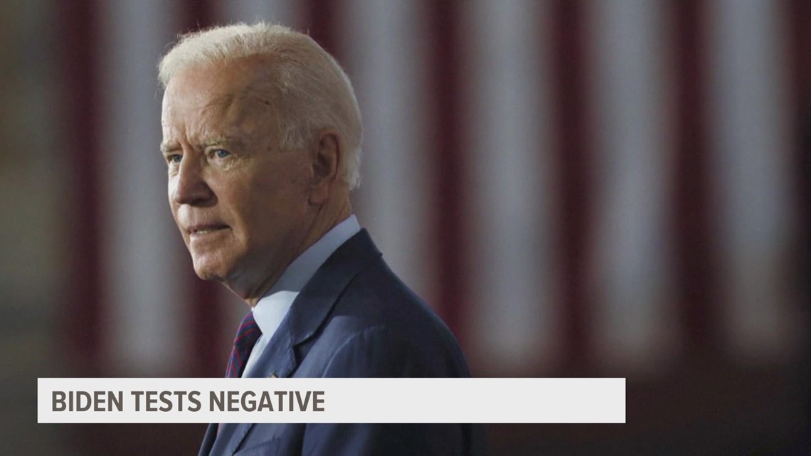 Biden tests negative for COVID-19, ends 'strict isolation'