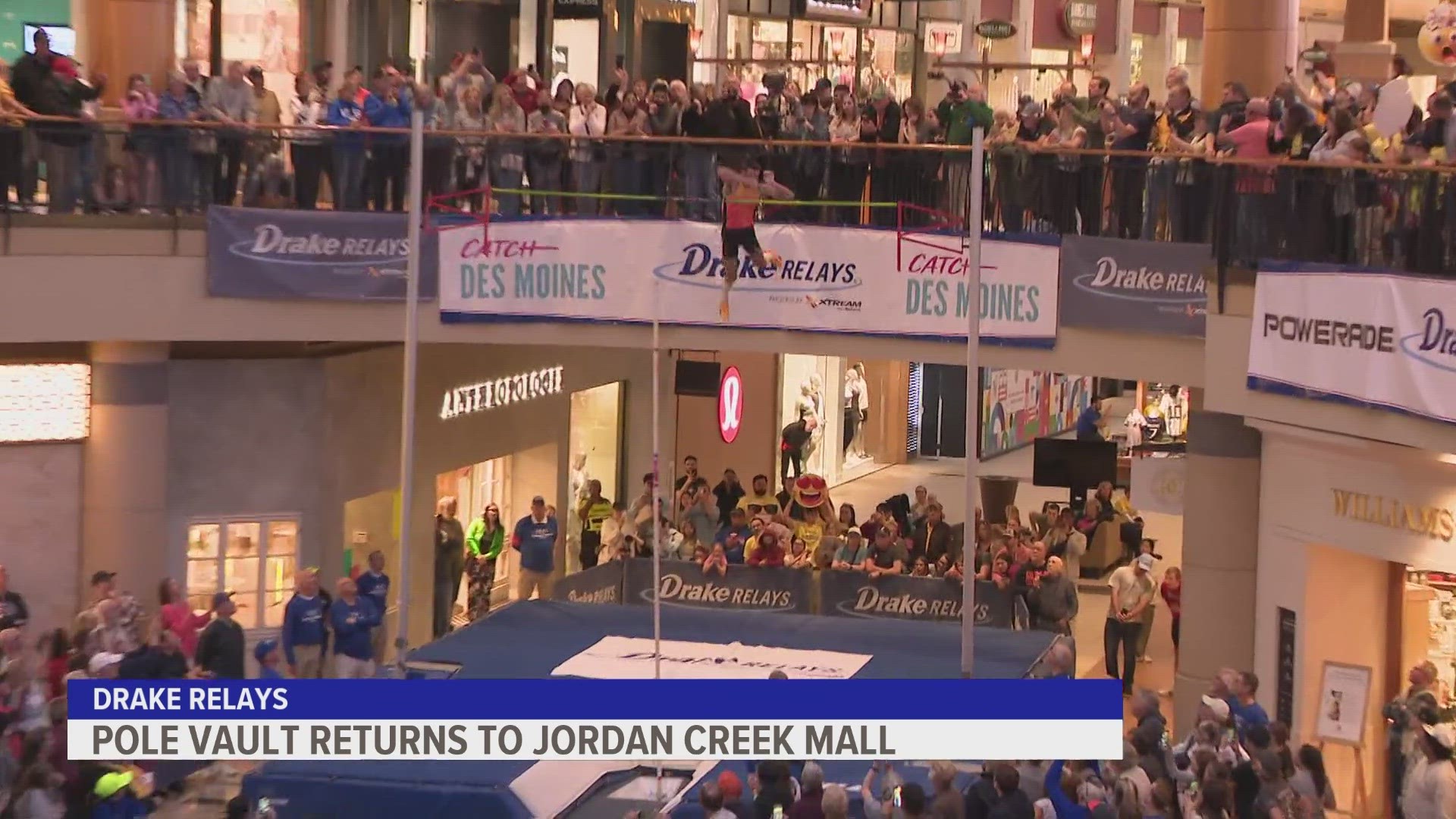 The event was last held at the mall in 2014. It's a venue that allows spectators to watch the competition, hosted in the mall's center court area, from above.