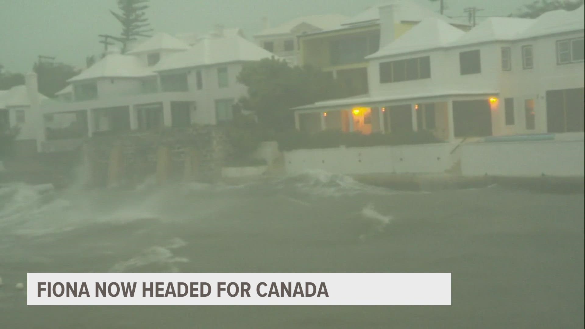 The Canadian Hurricane Centre issued a hurricane watch over extensive coastal expanses of Nova Scotia, Prince Edward Island and Newfoundland.