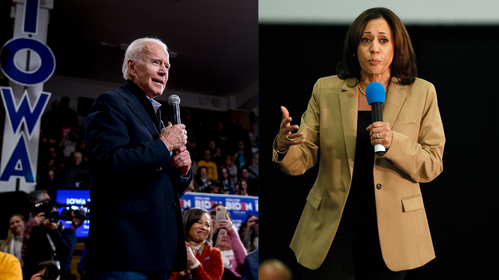 Once opponents on the 2020 campaign trail, Biden is now president and Harris vice president.