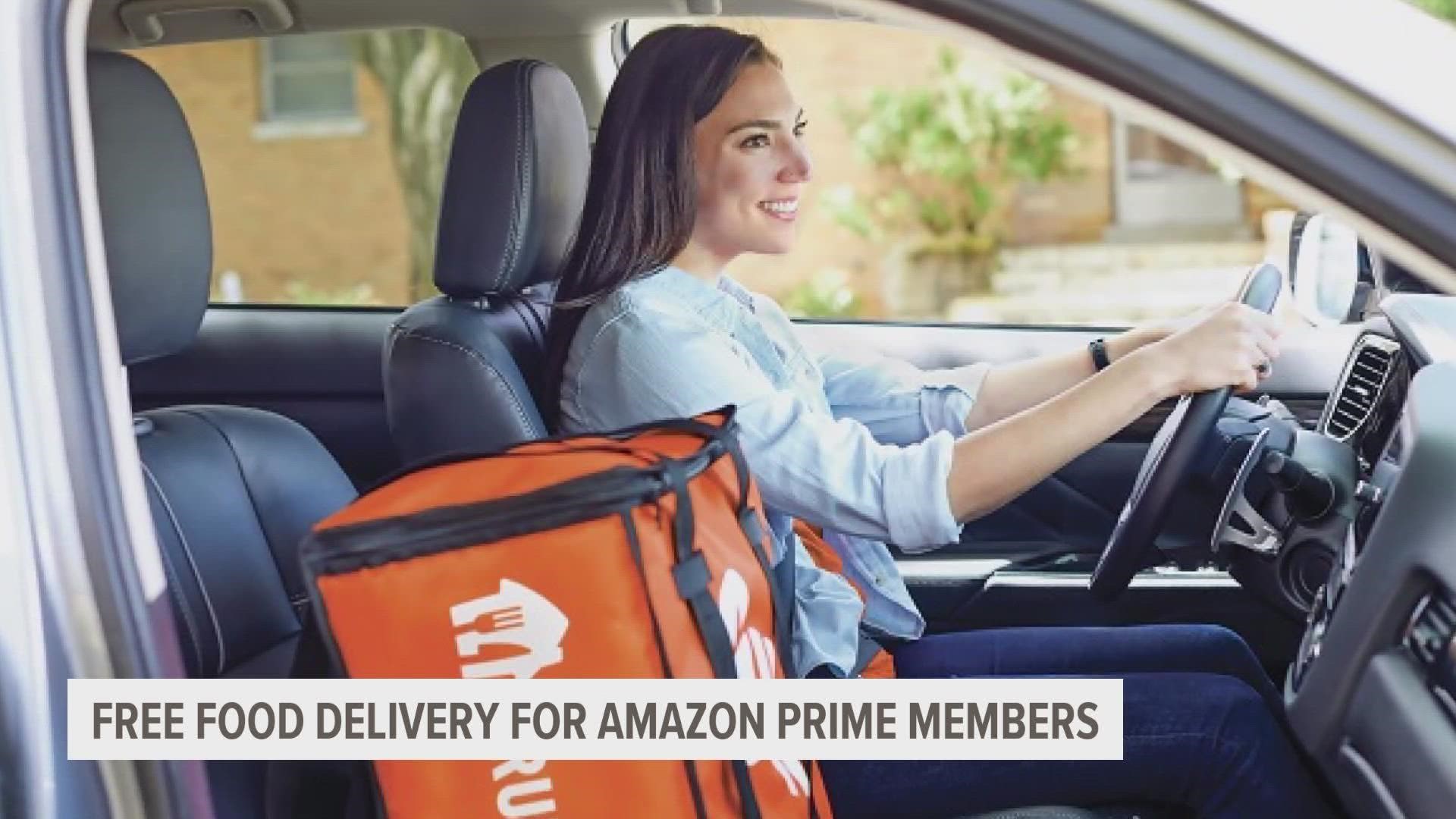 Amazon said Prime members can now get a free one-year Grubhub+ membership. The membership usually costs $9.99 a month and gives users unlimited delivery.