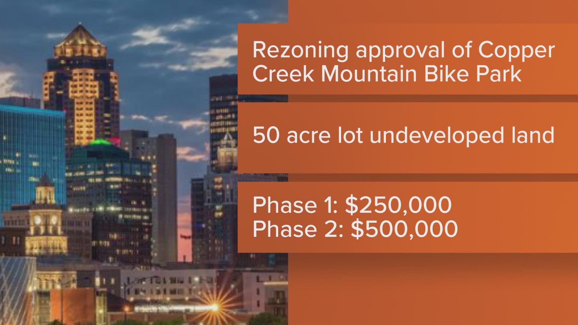 The park is a 50-acre plot of undeveloped land just east of Des Moines. Polk County Conservation plans to provide a trail system for recreational mountain biking.