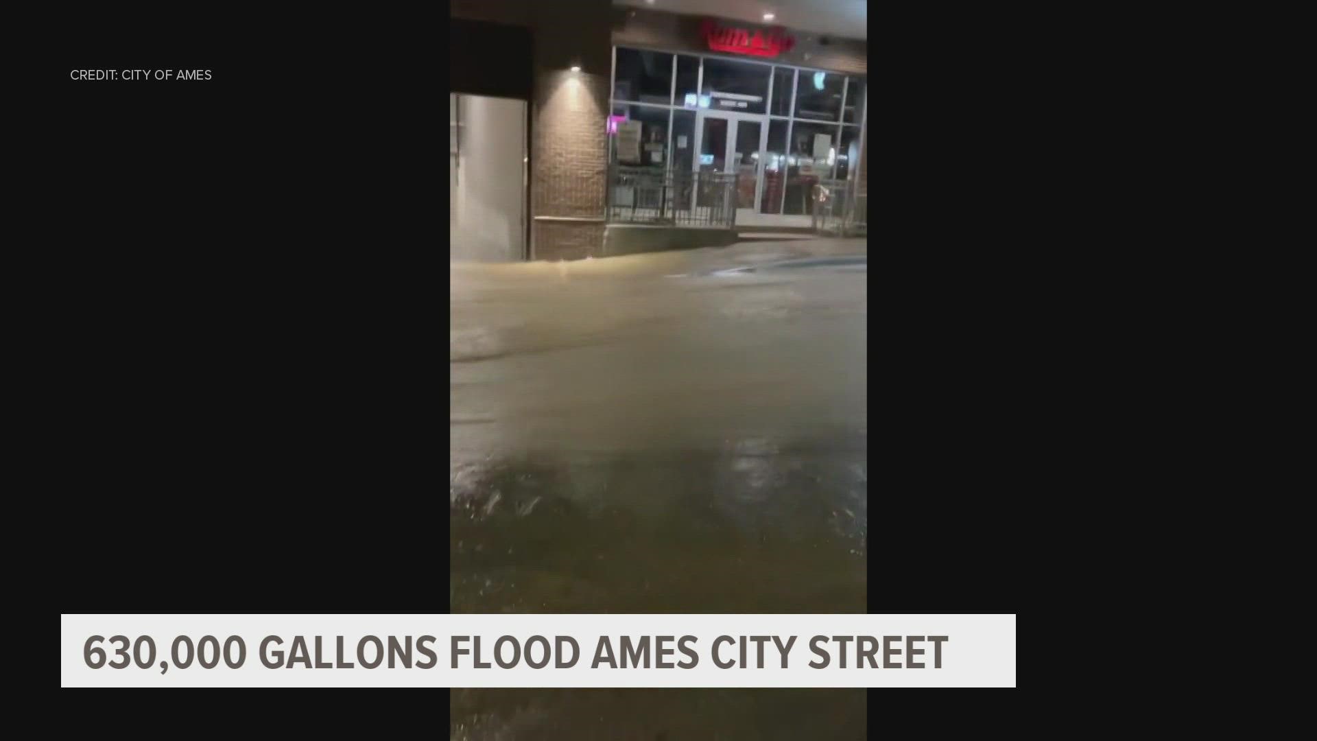Ames residents near Lincoln Way and Stanton Avenue may have rusty water due to the water main break.