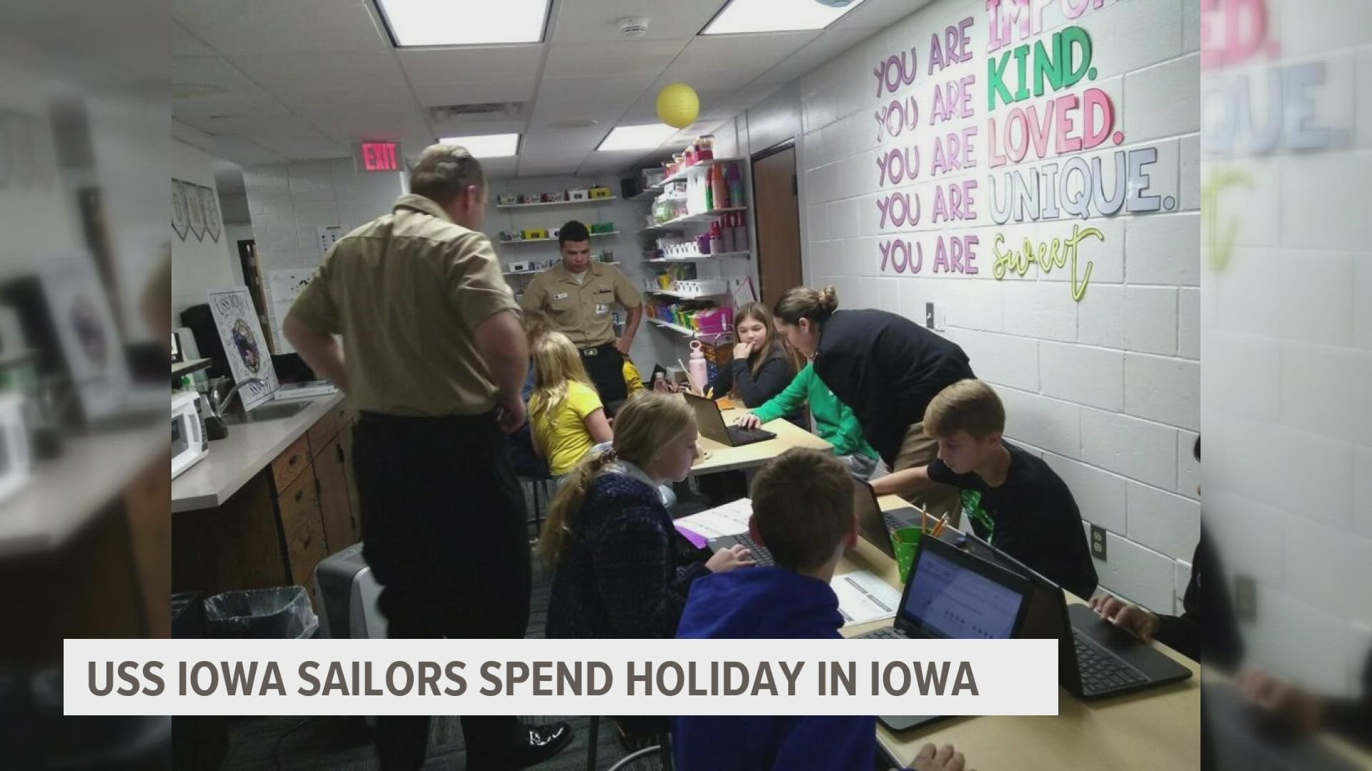 During their weeklong trip, the sailors are building relationships with Iowans before they ship out on the battleship named for the state.