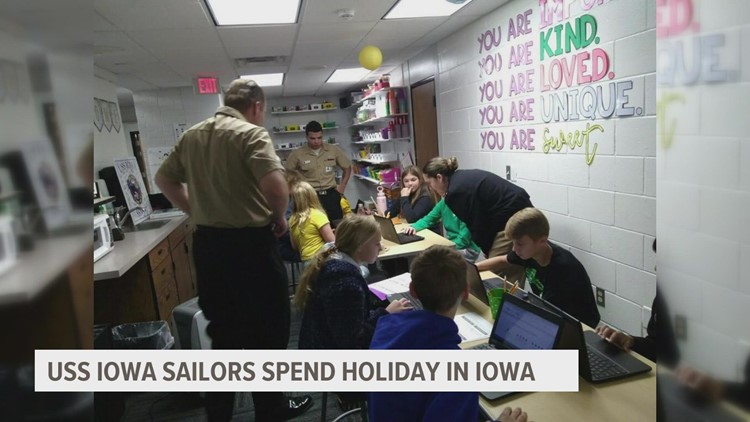 'This is why we fight': Navy sailors who will serve on USS Iowa submarine spend Thanksgiving in the state