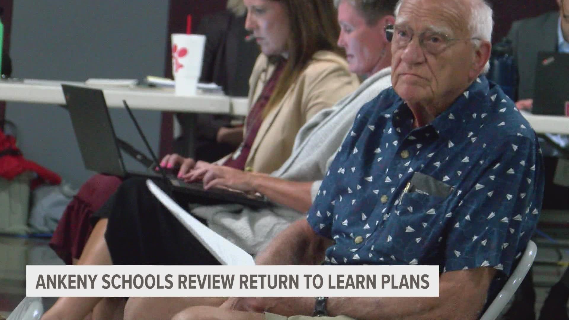 The Monday meeting was the first of many that will be dedicated to revising the school district's plans.