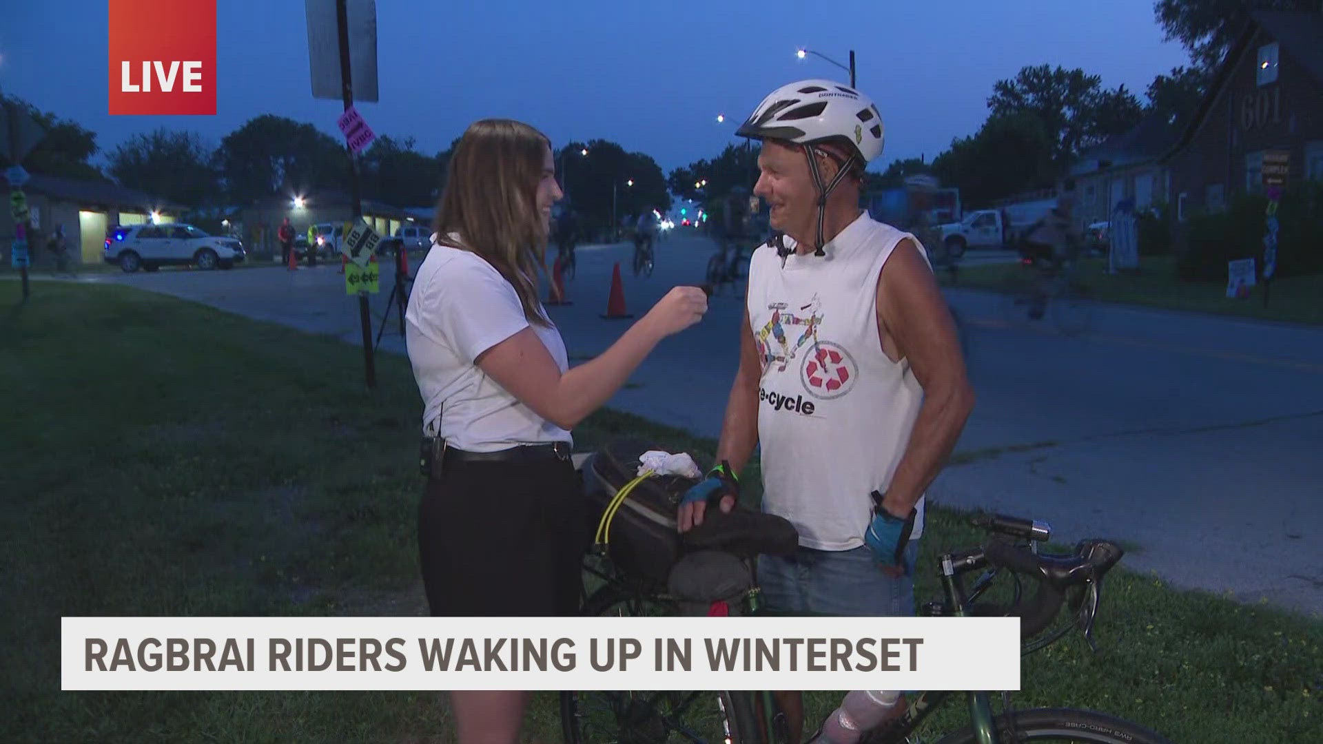 Tom Kurth of Marshalltown is riding RAGBRAI for his 38th year in a row.