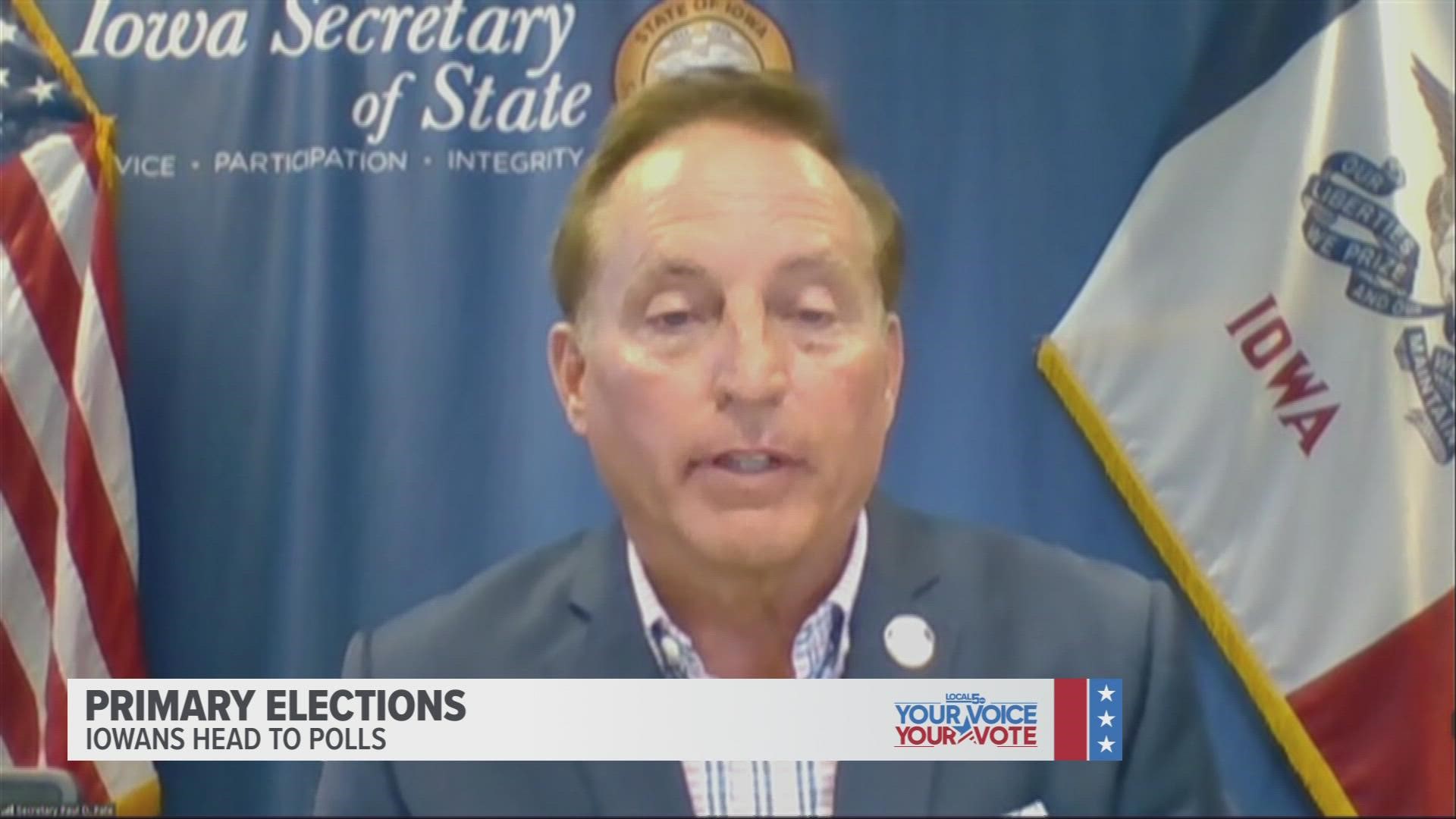Iowa Secretary of State Paul Pate explains what measures his office has taken to secure this election, including voter ID laws and paper ballots.