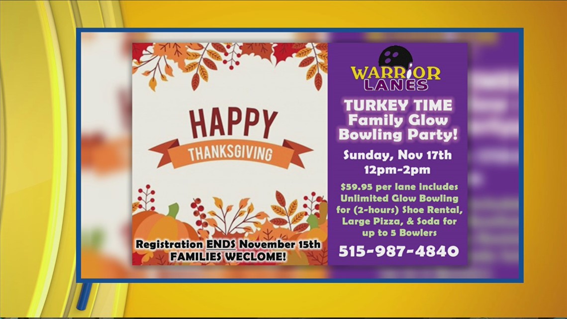 Upcoming holiday events at Warrior Lanes