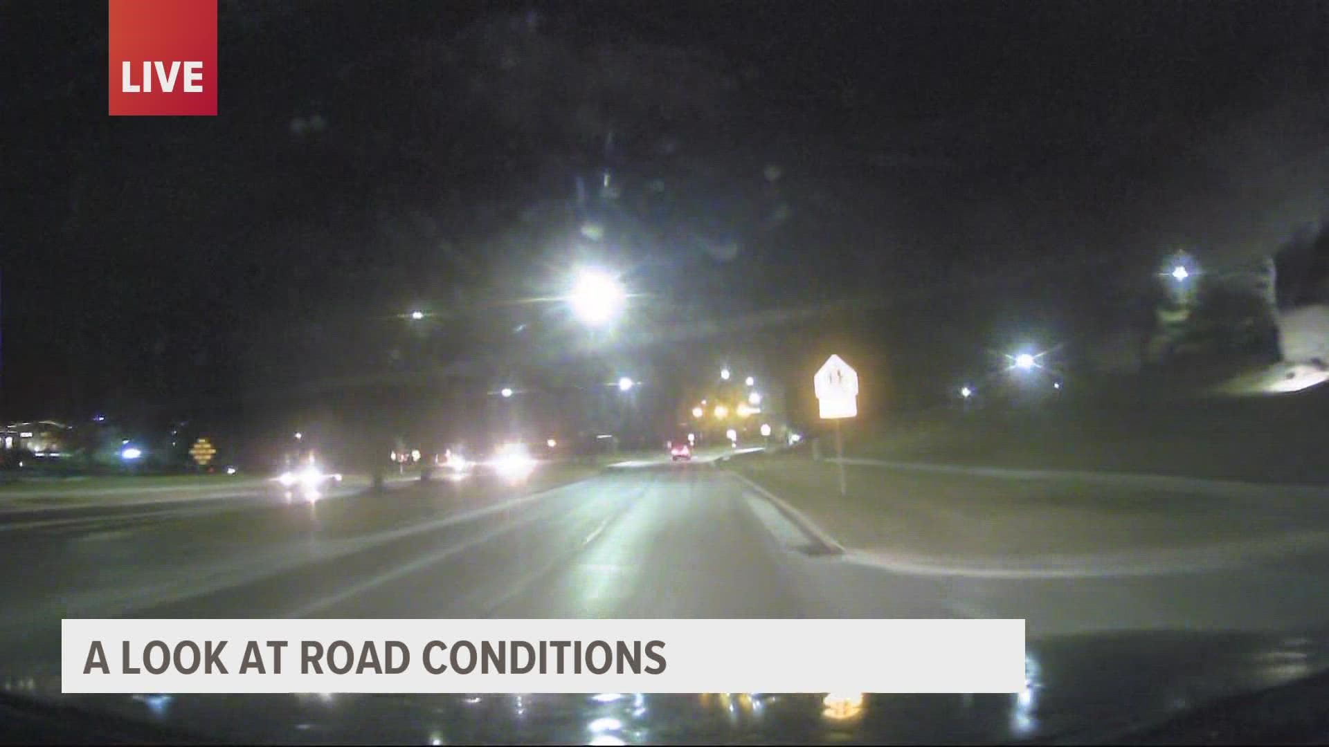 Local 5 Meteorologist Dave Downey gives an update on road conditions in the Des Moines metro as winter weather continues in Iowa.