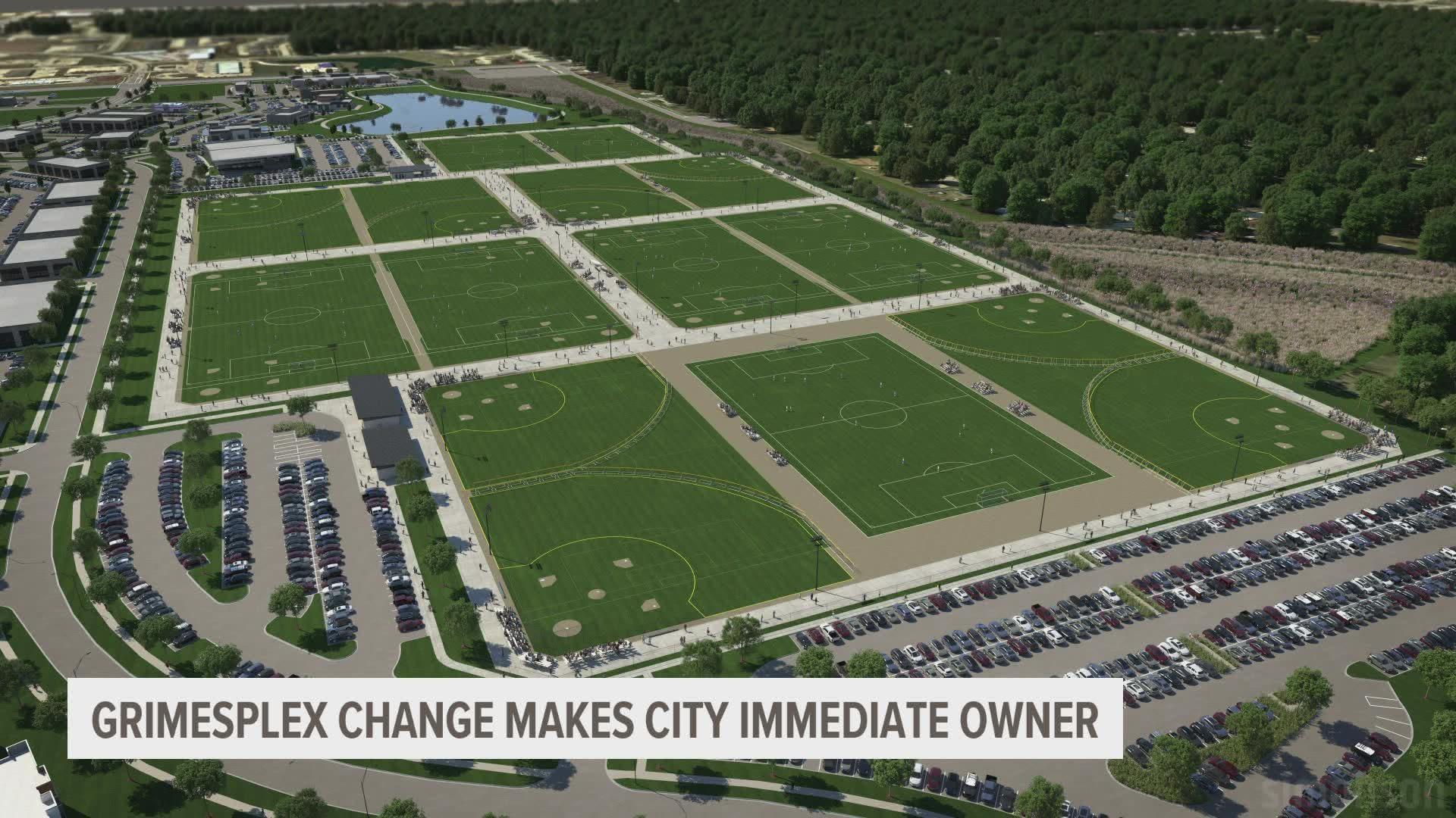 While the project continues to move forward, the Grimes City Council considered changes to the ownership of the project once it's completed.
