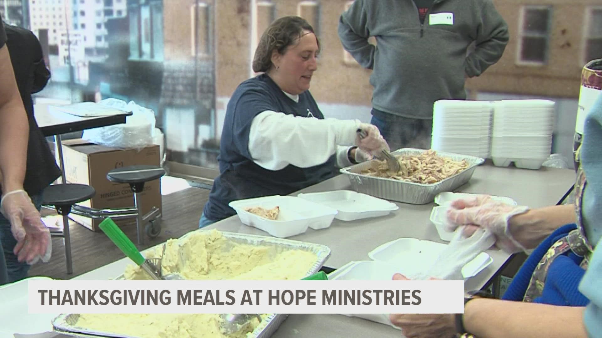 The organization delivered more than 3,500 warm meals to residents in need. They've been serving these meals since the 80s and have no plans on quitting cold turkey.