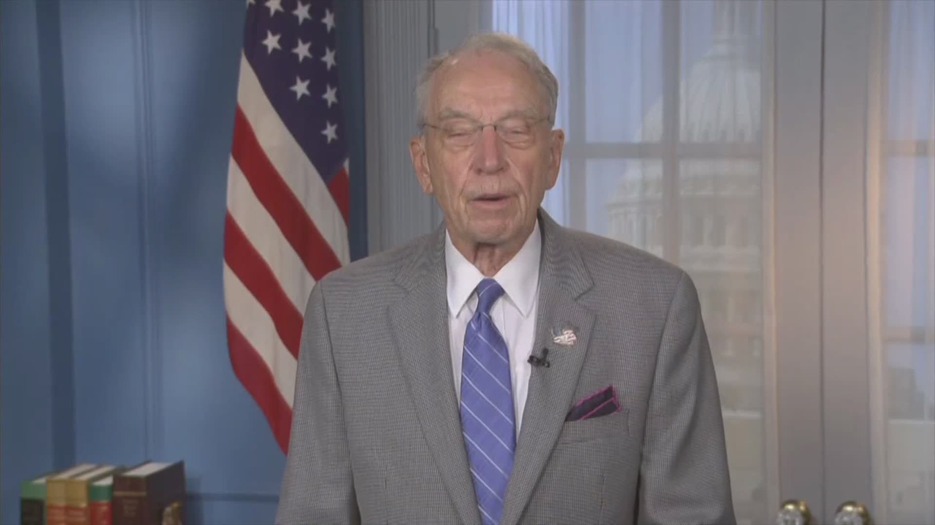 Sen. Chuck Grassley shared his thoughts on a proposal for more economic relief from COVID-19.