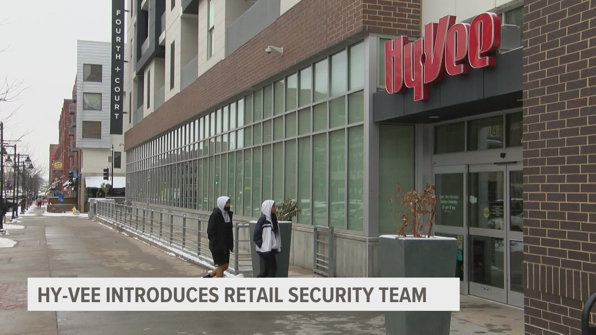 Hy-Vee says the officers have been through training that was designed by Hy-Vee security leaders "alongside law enforcement partners."