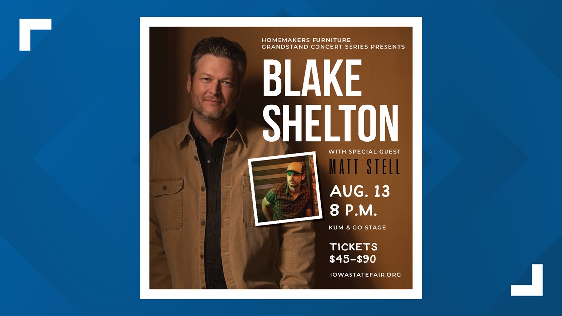 Blake Shelton coming to 2021 Iowa State Fair