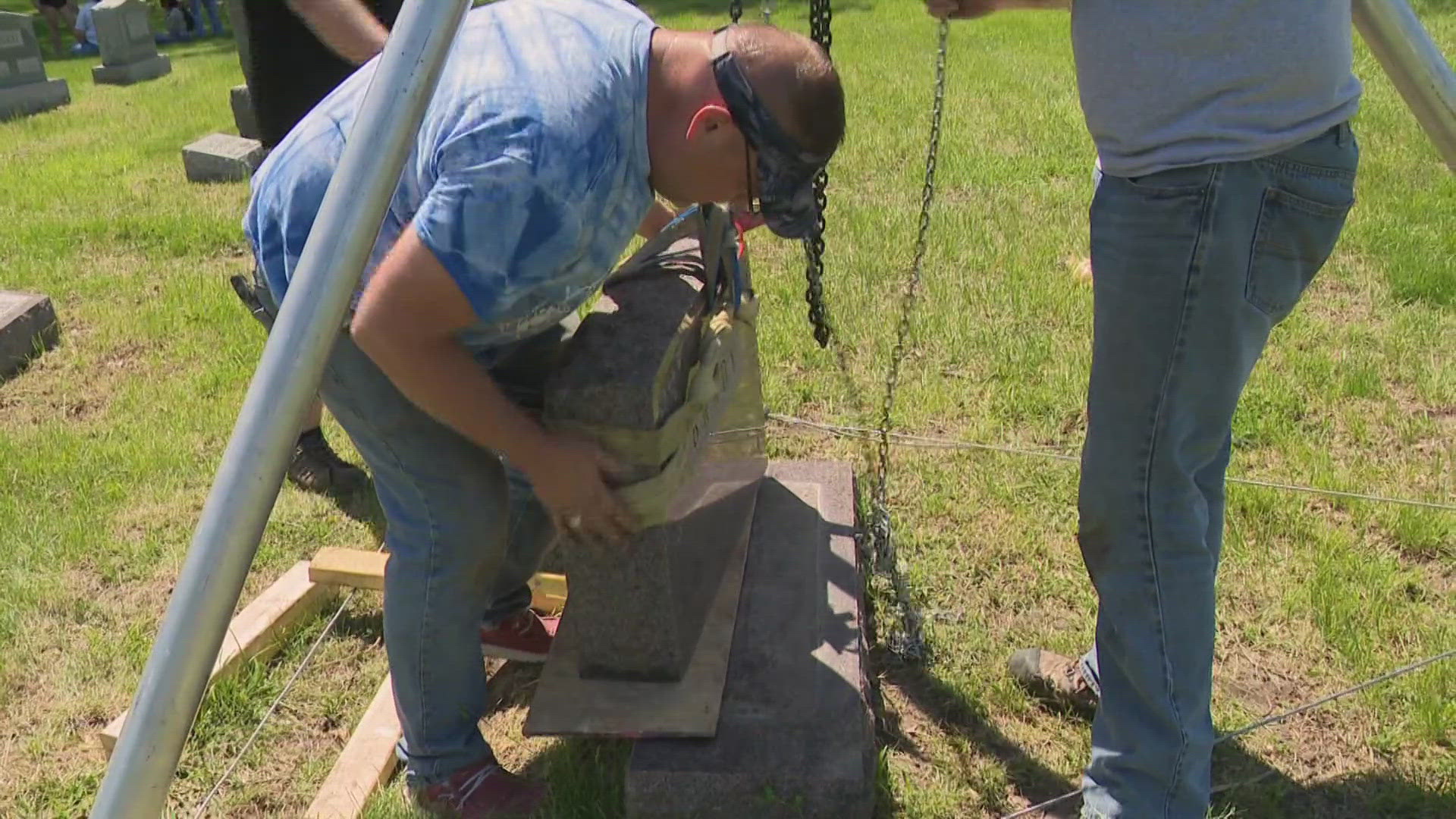 It all started when Kelly Penman Jr. and his brother found the headstone of a distant family member in disrepair and decided to fix it up.