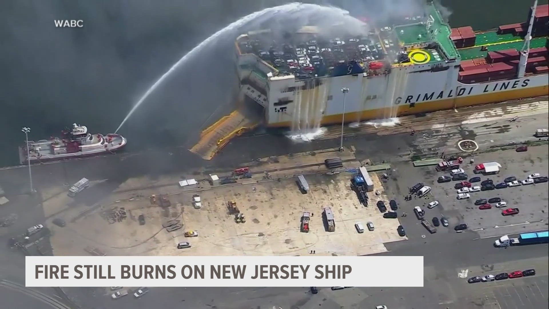 Officials said draining water from the ship has stabilized it.