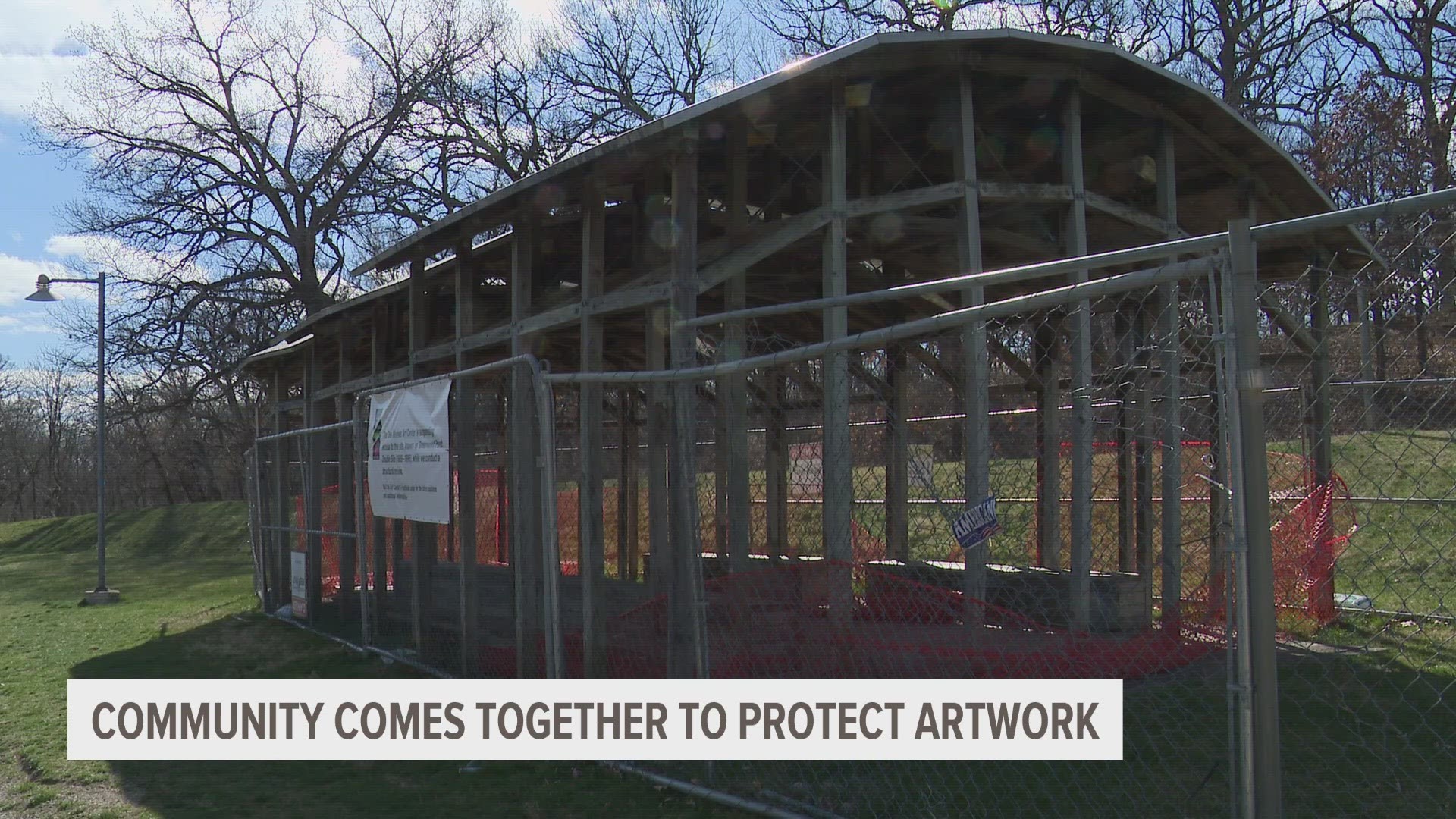 The Des Moines Art Center announced its plans to remove the piece early this year, which was met criticism.