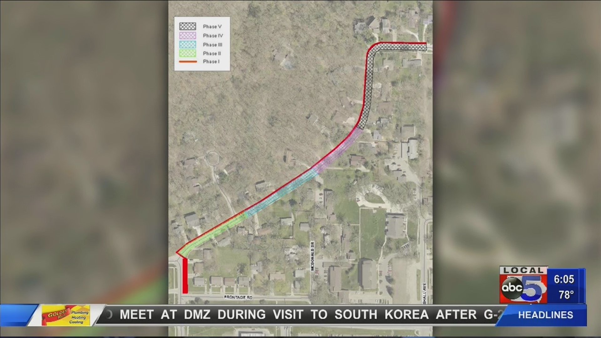 Road improvements to Hickory Drive in Ames