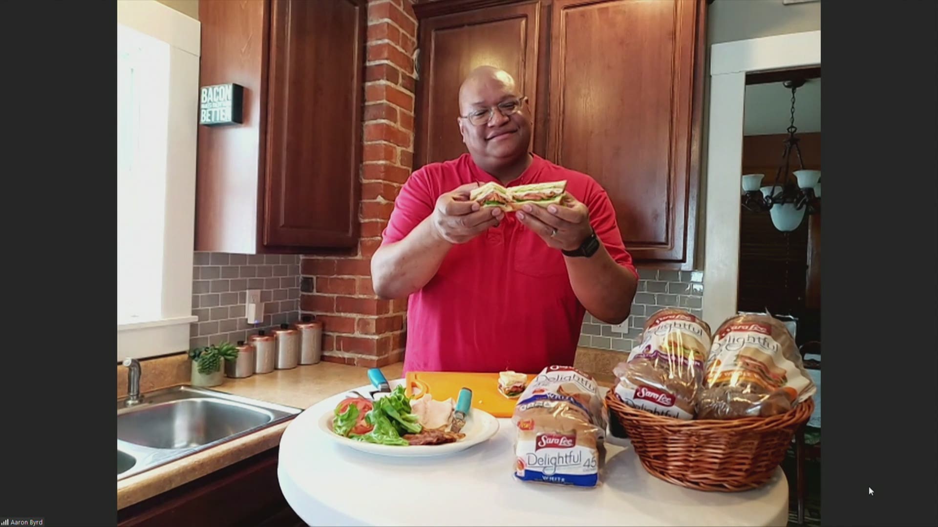 Chef Aaron Byrd creates Club Sandwich with new Delightful bread from Sara Lee that has only 45 calories a slice and tastes great! | PAID CONTENT