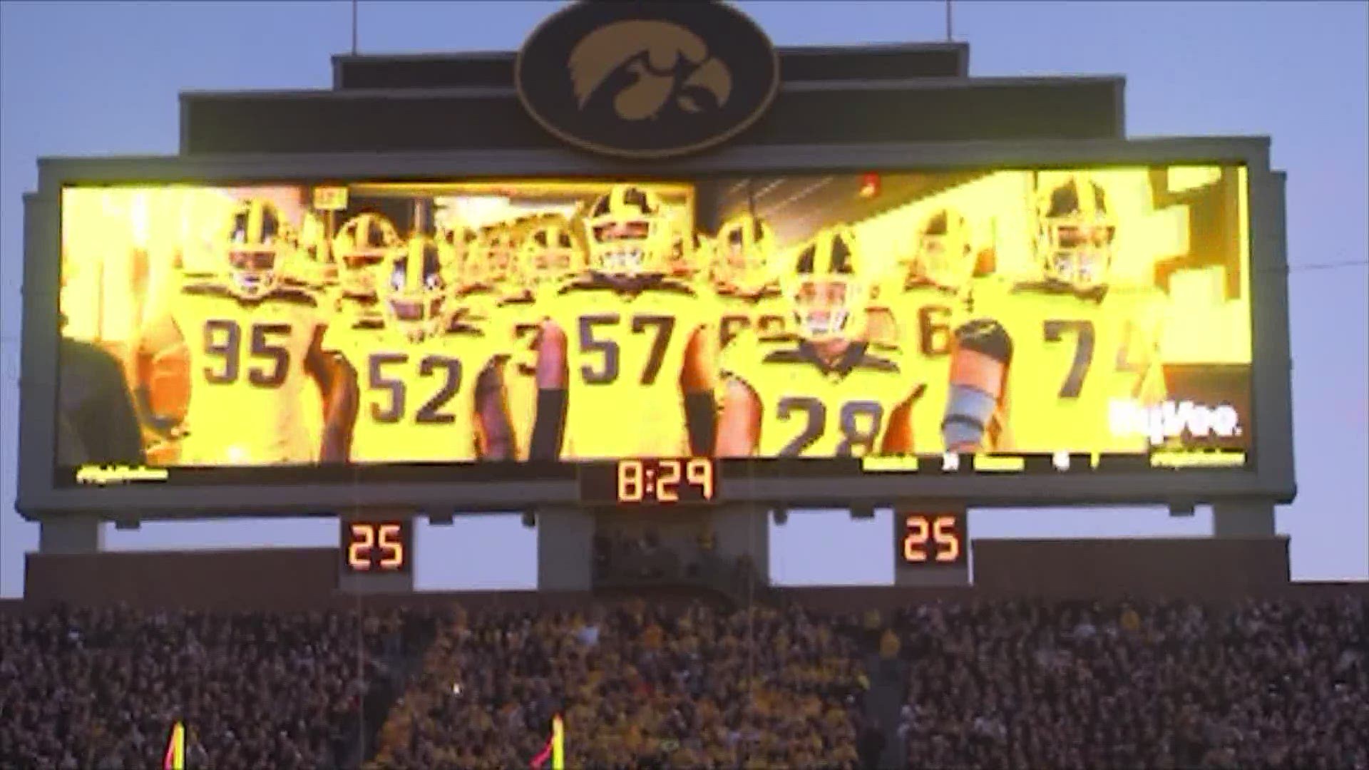 The Iowa Hawkeyes' eight-game season will go at least a few games without fans at Kinnick Stadium.