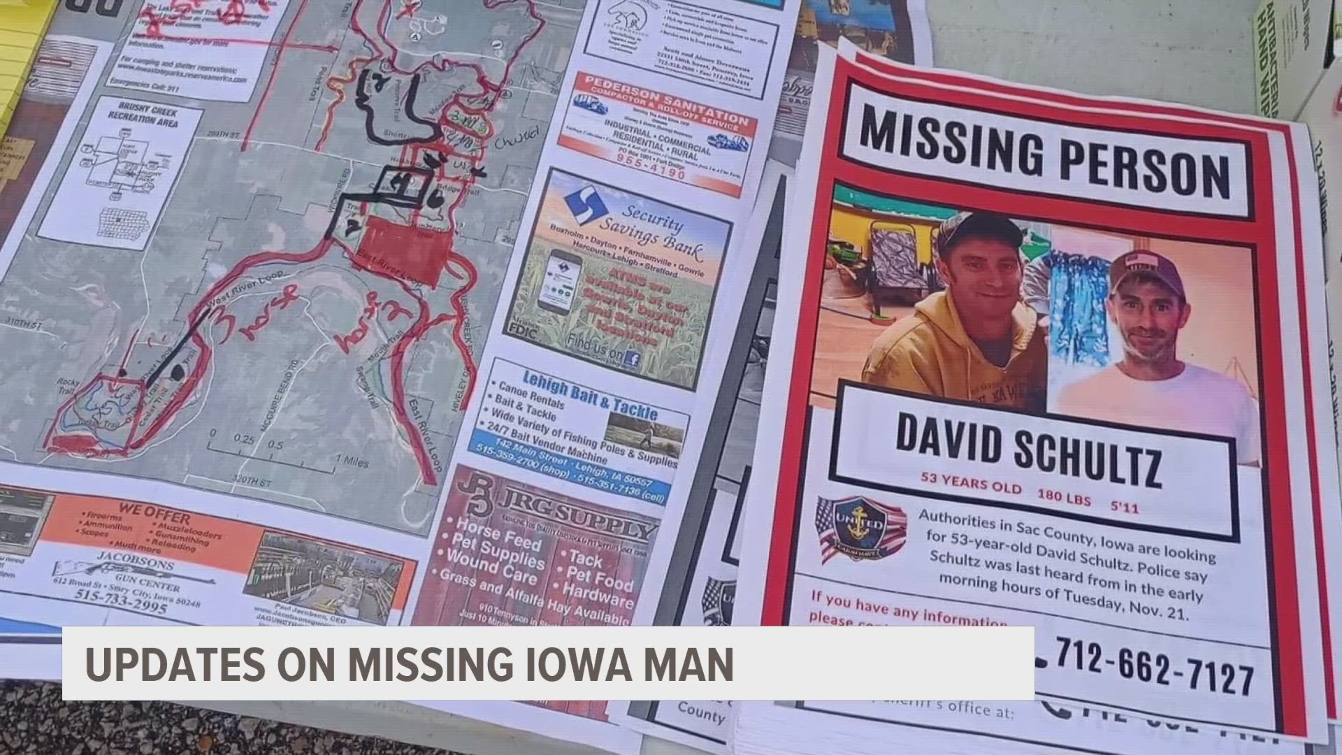 The Sac County Sheriff's Office shared a release dispelling rumors and laying out a timeline regarding David Schultz's Nov. 21 disappearance.