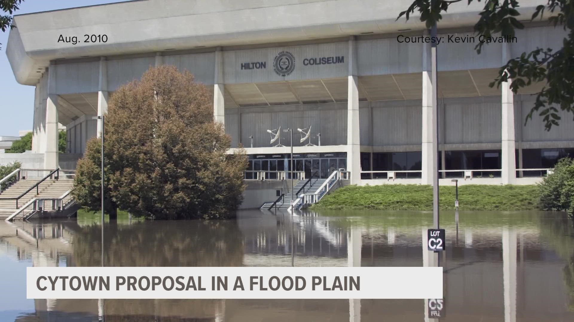 The site where the $200 million project will lay across three acres is a known spot for flooding in the past, with floods as recently as 2010.