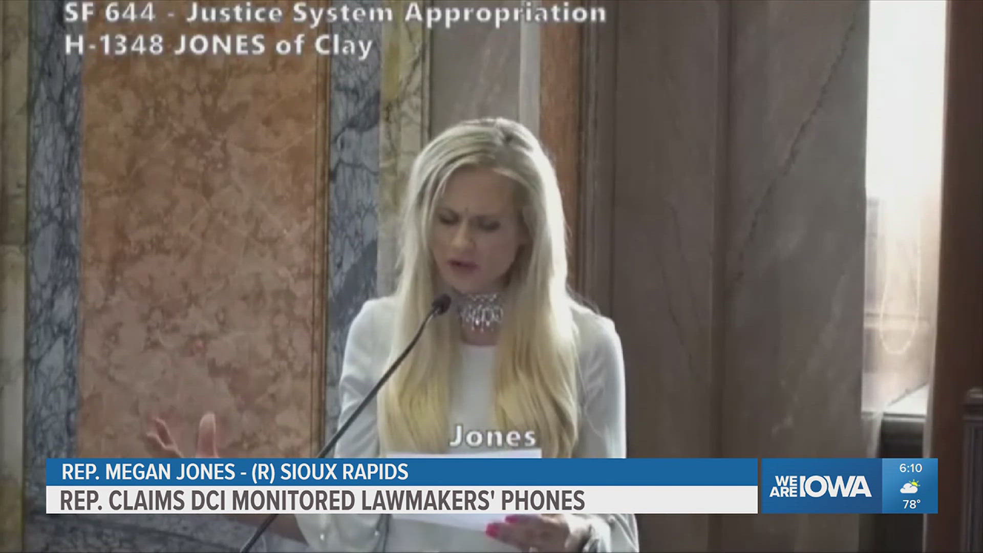 Rep. Megan Jones claims the agency tested geofencing software without alerting anyone.