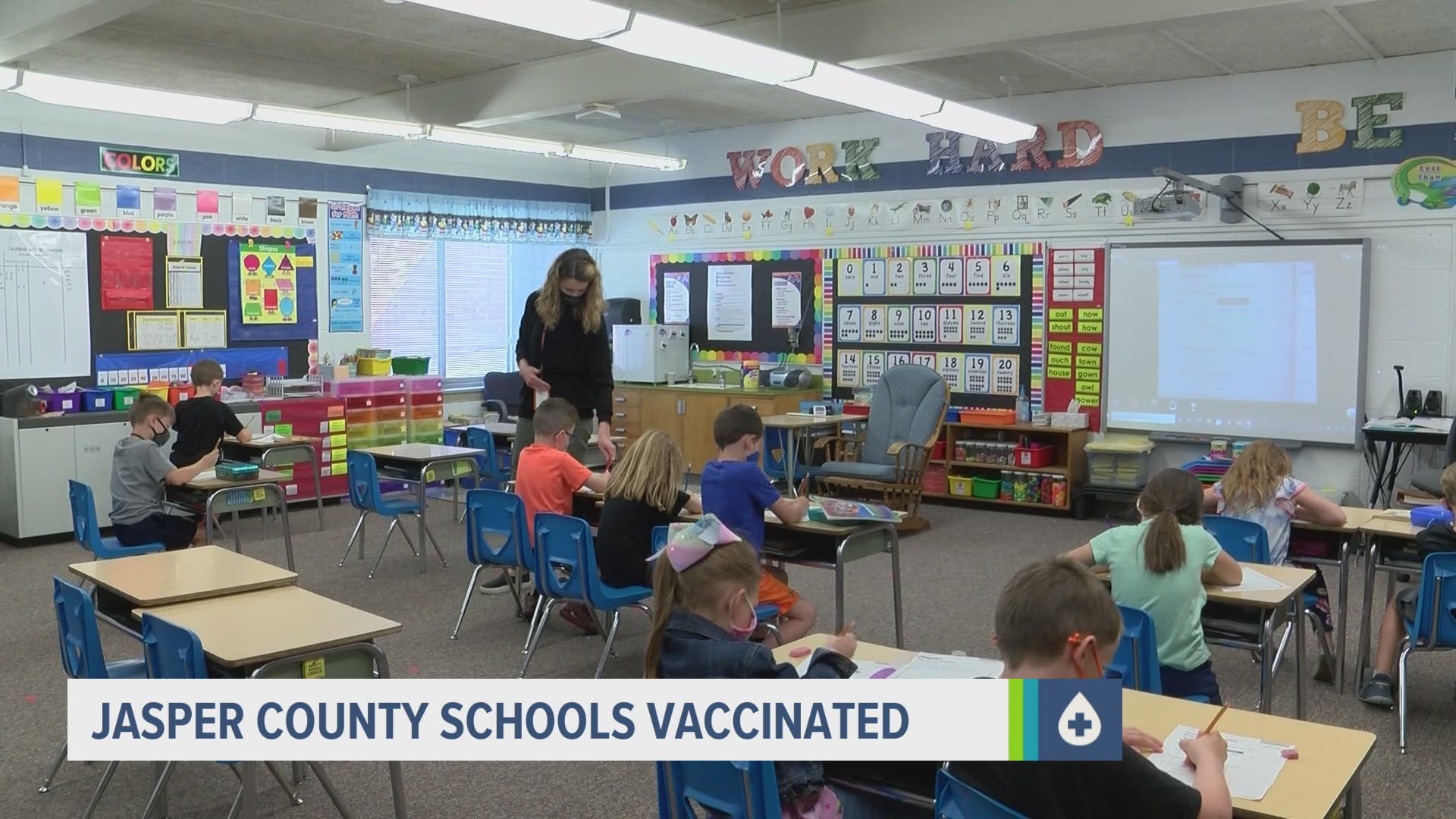 Colfax-Mingo CSD Superintendent Erik Anderson says two-thirds of the district's staff has been completely vaccinated.