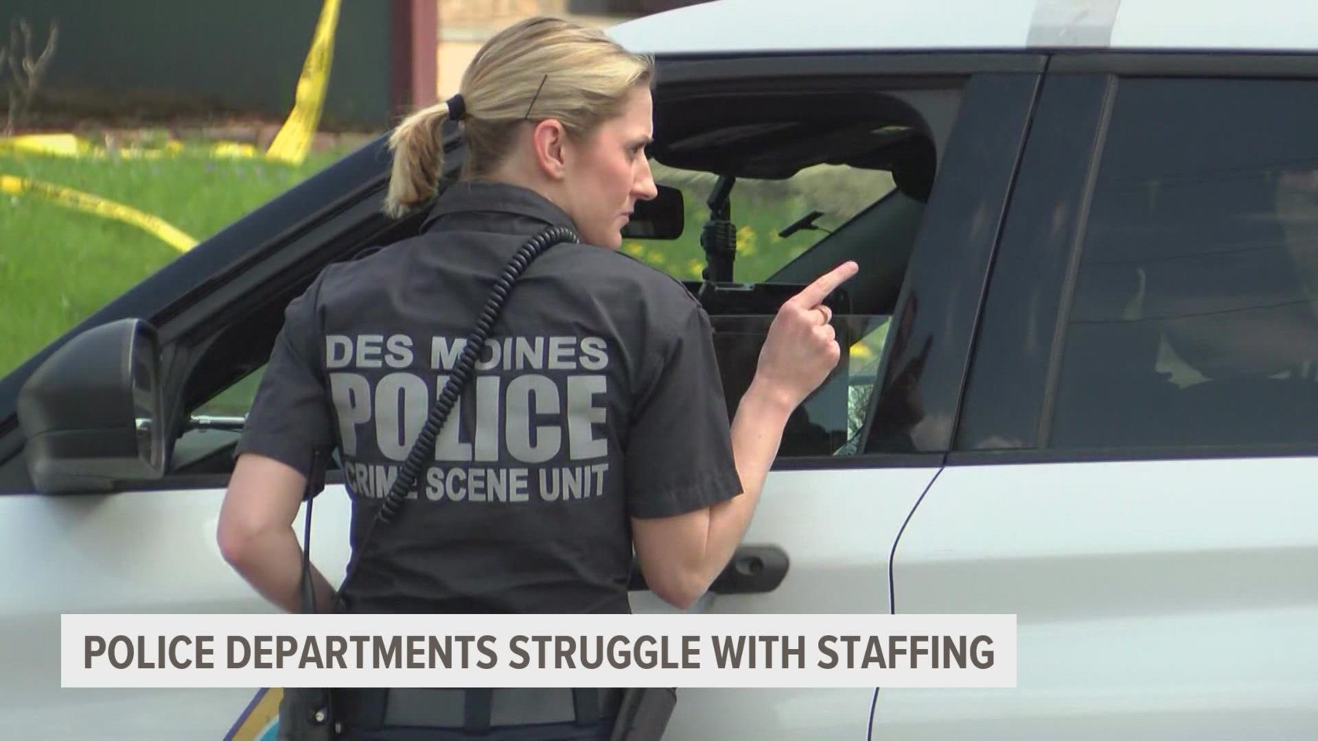 The Ames Police Department says it's operating roughly 20% under its preferred staff size.