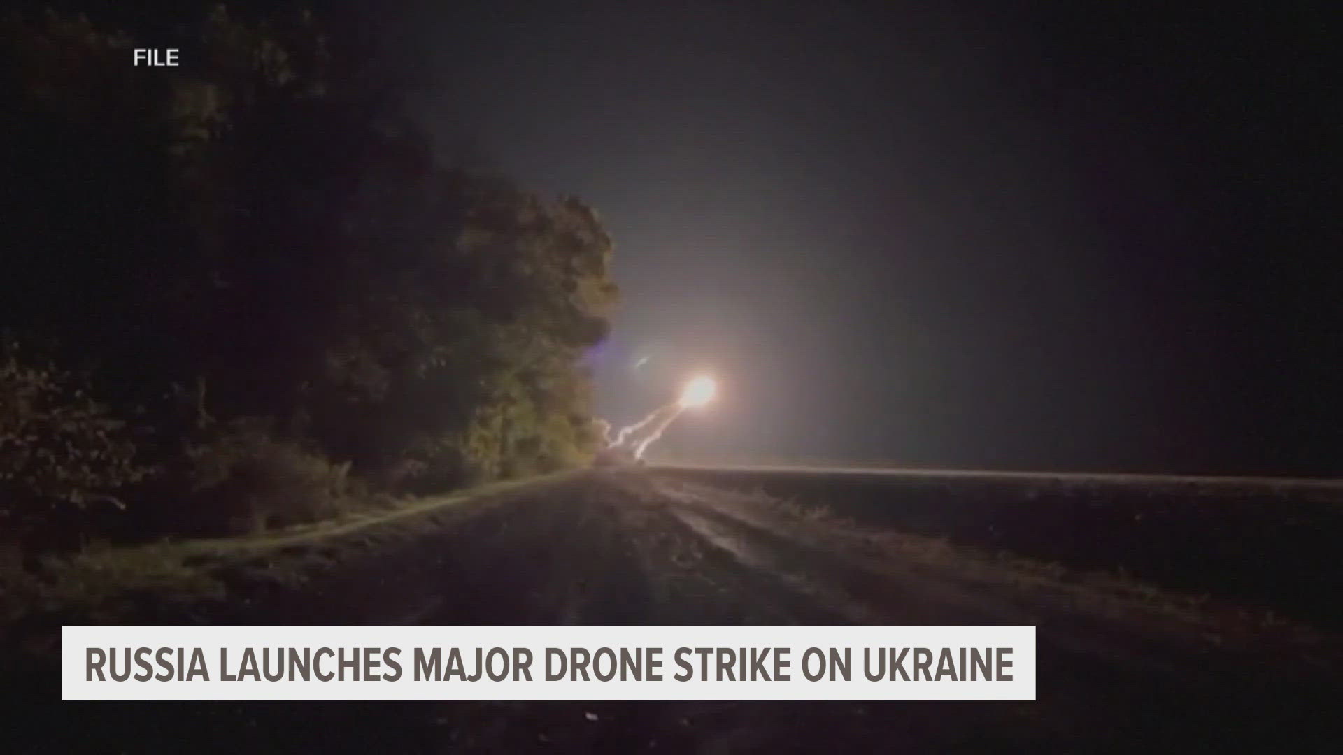 The barrage was the largest attack on Ukraine since late August.