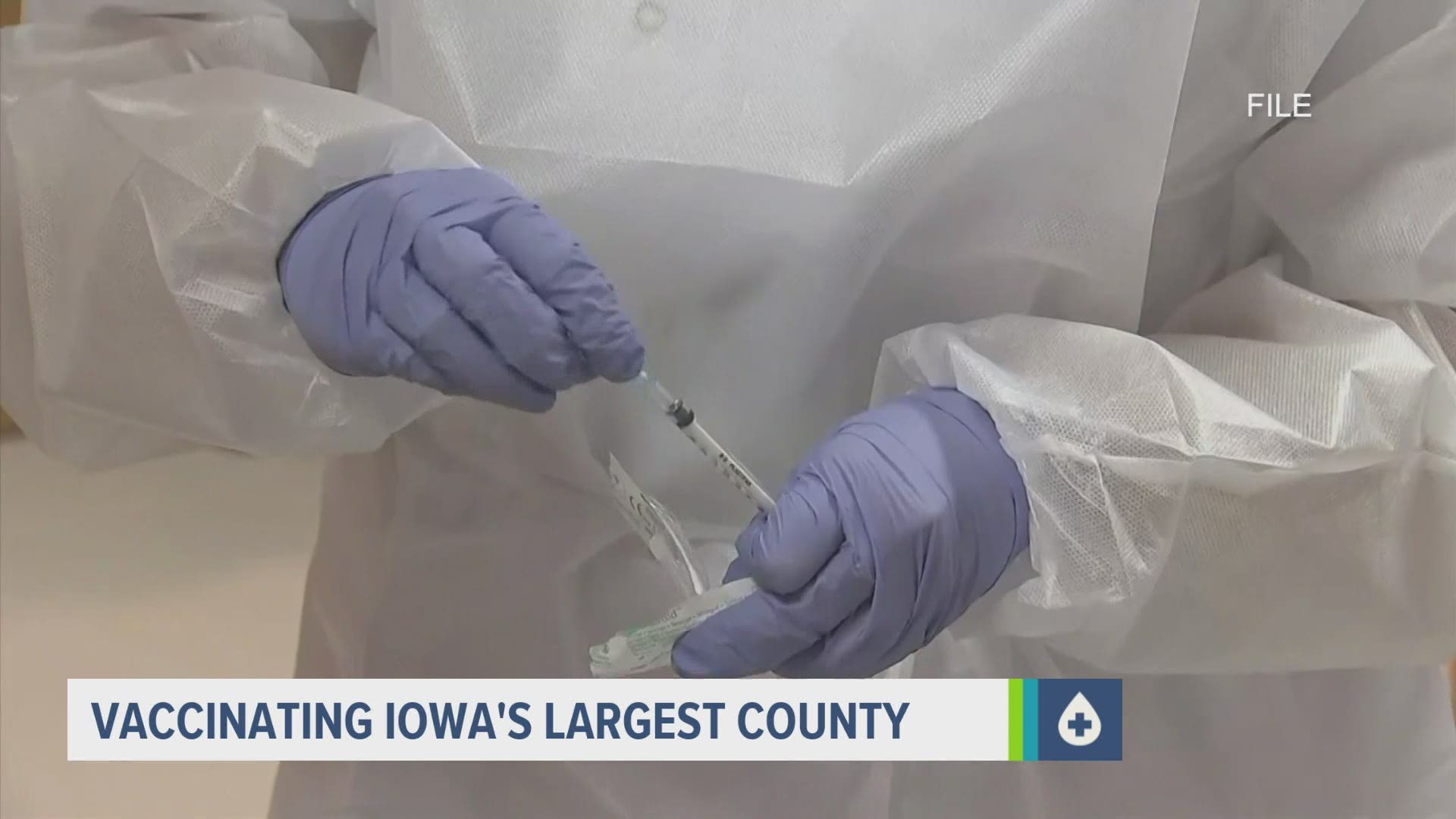 Polk County Emergency Management says the county has the capability of vaccinating 50,000 Iowans a week, but they would first require an excess of doses.