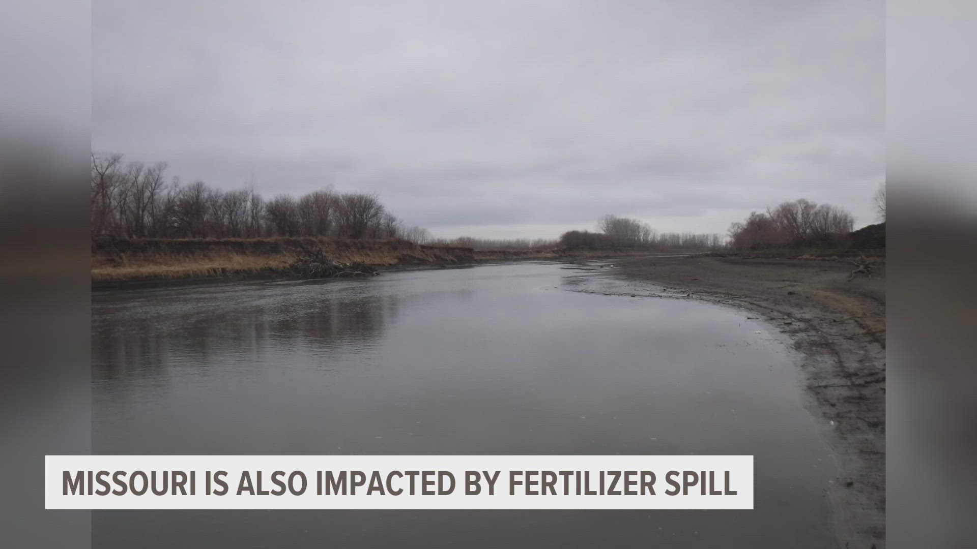 The Missouri Department of Natural Resources said their state's ammonia levels in water are higher due to a fertilizer spill into the Nishnabotna River.
