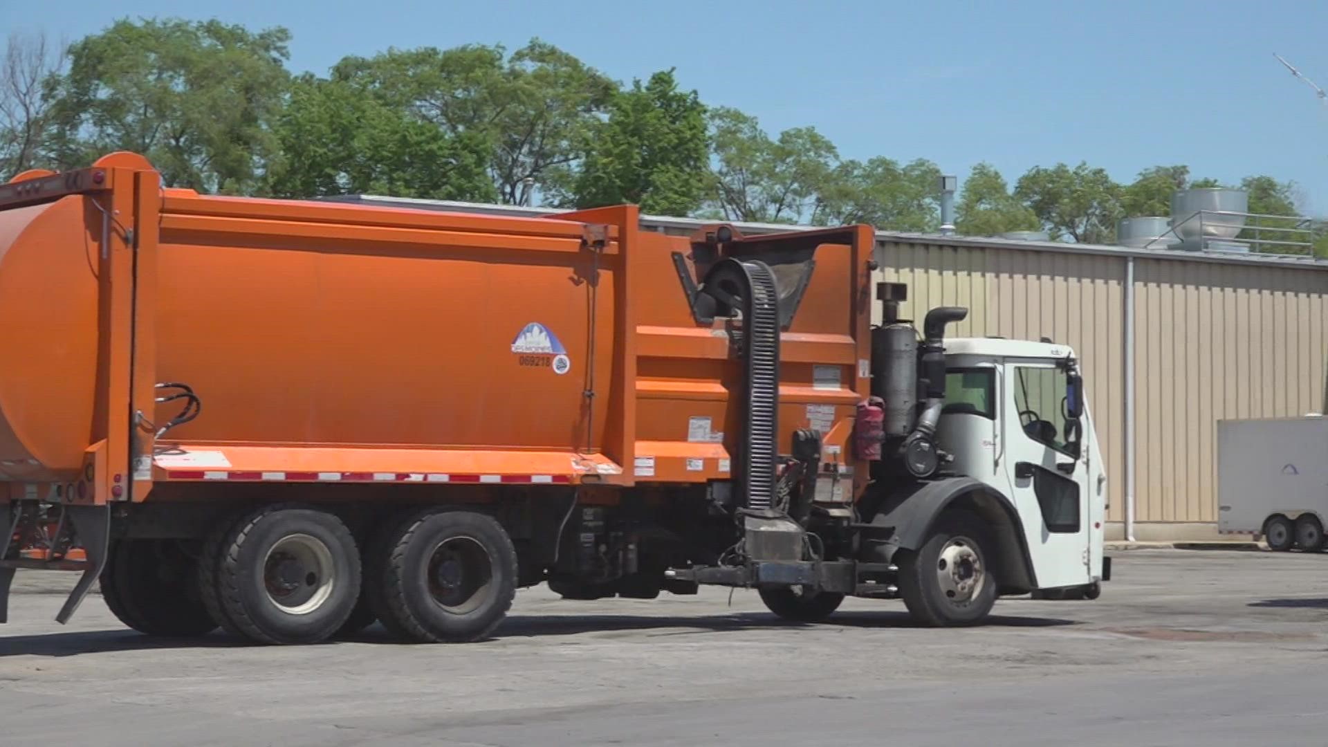 While garbage trucks only make up 4% of the city's fleet, they use 50% of the city's diesel fuel.