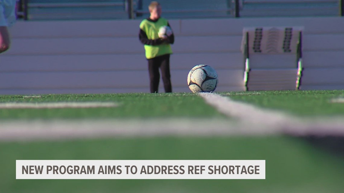 Iowa soccer referee shortage Development program available