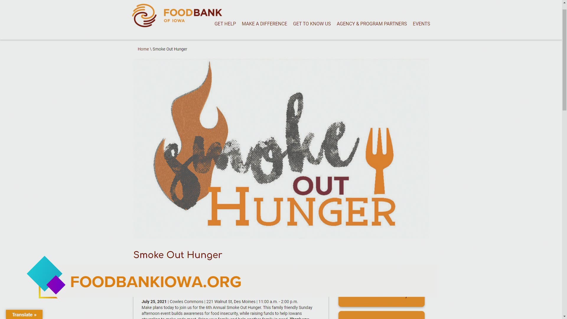 President & CEO of Food Bank of Iowa, Michelle Book talks about Smoke Out Hunger BBQ all you can eat event downtown at Cowles Commons THIS SUNDAY!